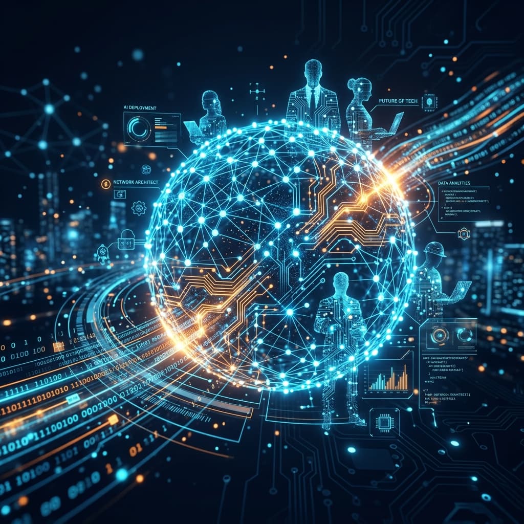 AI-powered global network and technology visualization