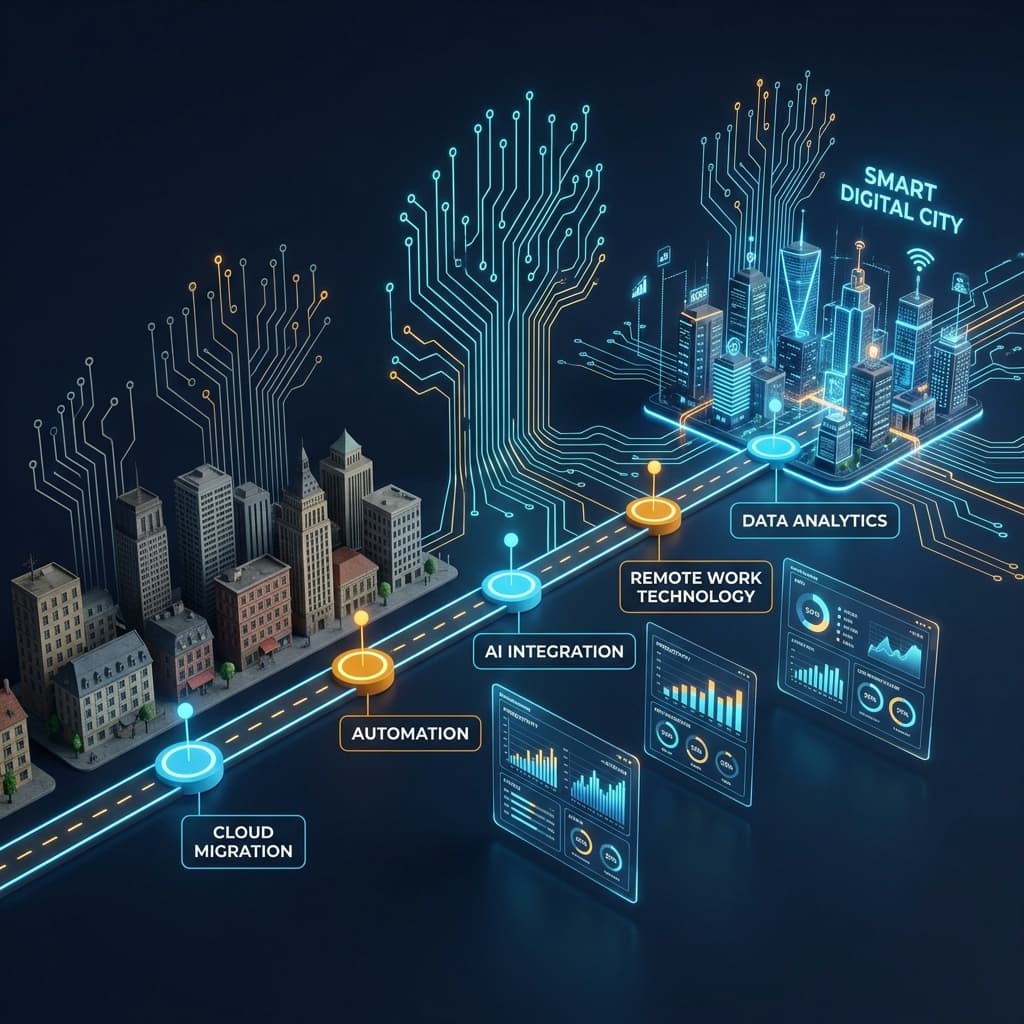 Digital transformation roadmap visualization